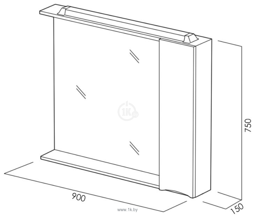 Фотографии BelBagno  Marino-SPC-900/750-1A-BL-P-L (bianco lucido)