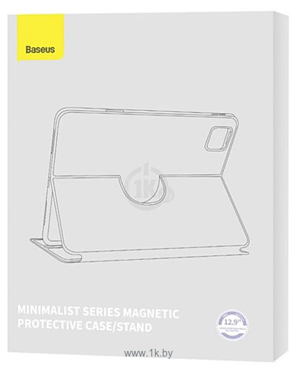 Фотографии Baseus Minimalist Series Magnetic Protective Case/Stand для Apple iPad Pro 12.9 (светло-серый)