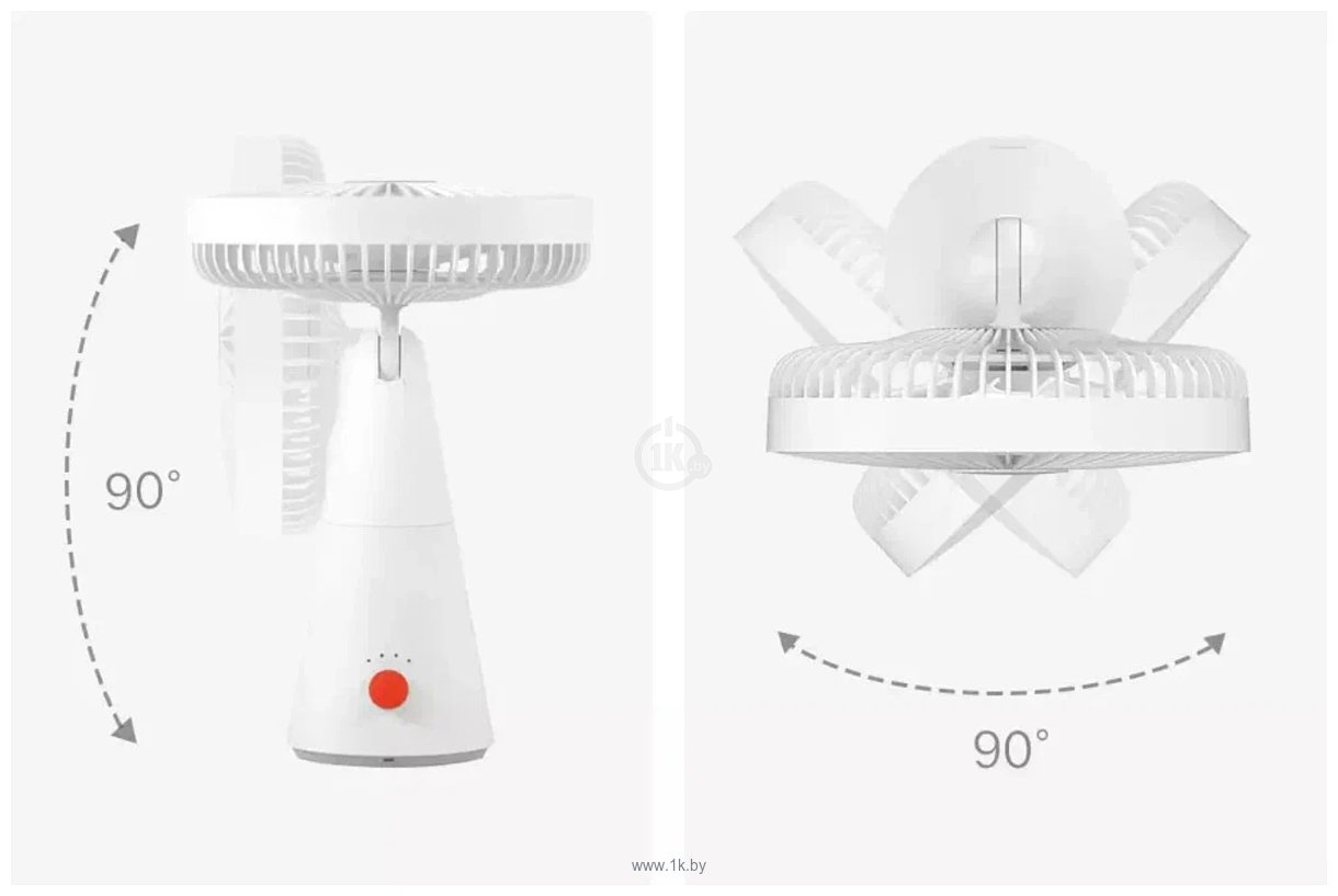 Фотографии Xiaomi Mijia Desktop Mobile Fan ZMYDFS01DM (с переходником на евровилку)