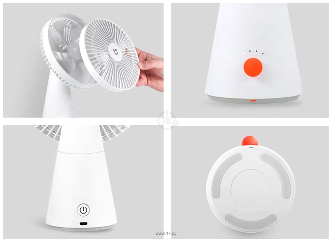 Фотографии Xiaomi Mijia Desktop Mobile Fan ZMYDFS01DM (с переходником на евровилку)