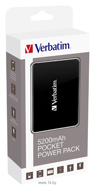 Фотографии Verbatim 49948 Pocket Power Pack 5200 mAh