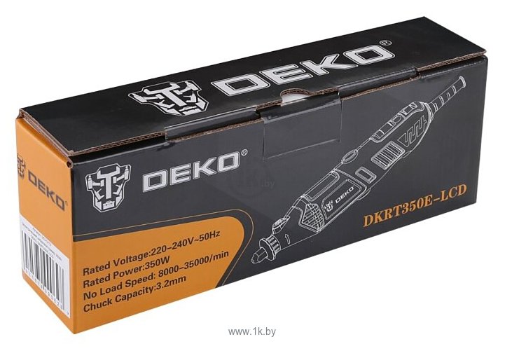 Фотографии DEKO DKRT350E-LCD с регулировкой скорости + оснастка