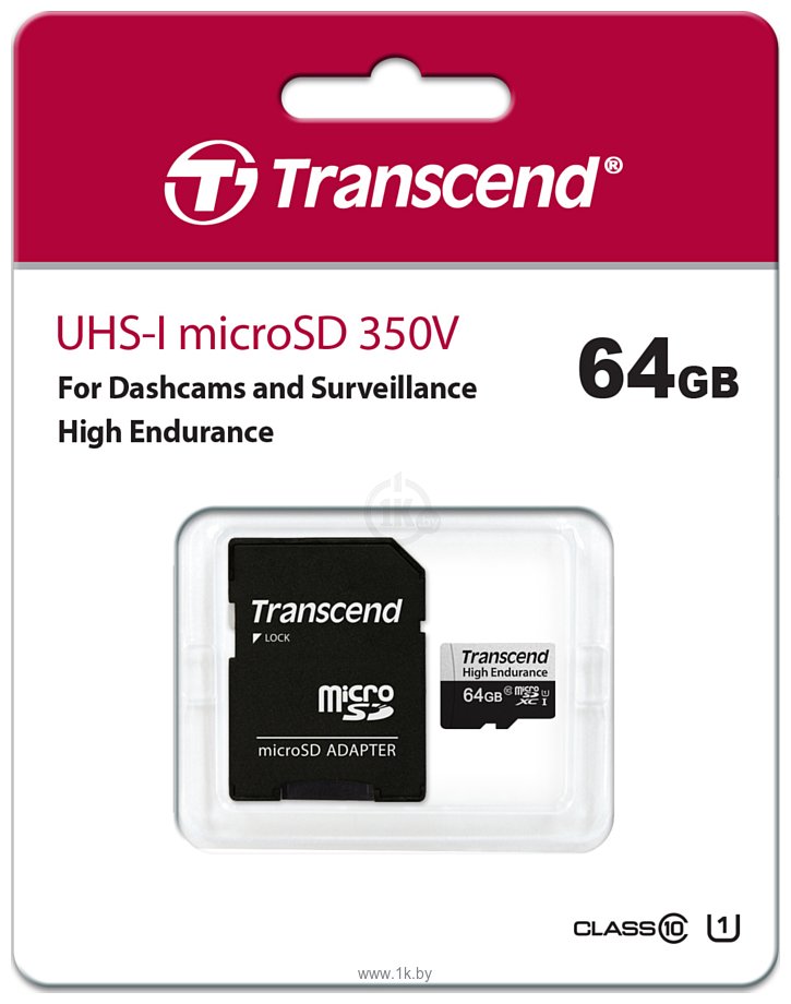 Фотографии Transcend microSDXC TS64GUSD350V 64GB (с адаптером)