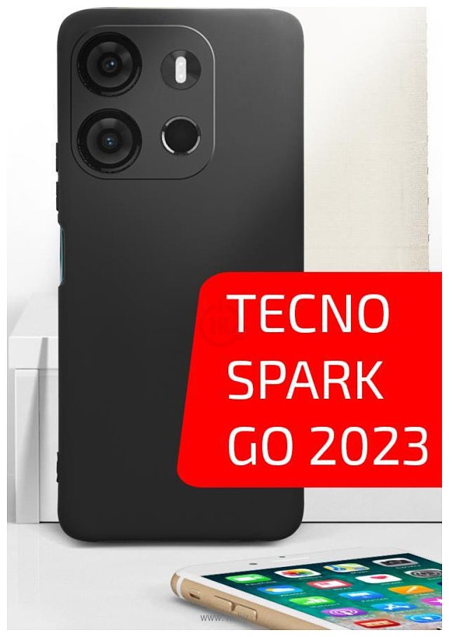 Фотографии Akami Matt TPU для TECNO Spark Go 2023 (черный)