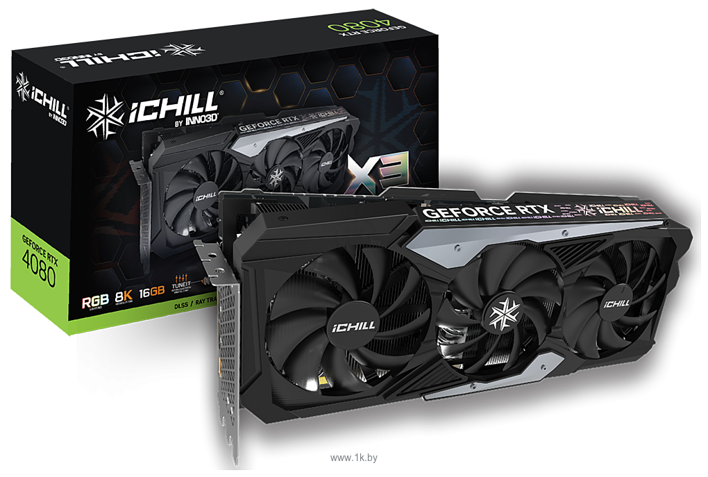 Фотографии Inno3D GeForce RTX 4080 Super iChill X3 (C408S3-166XX-187049H)