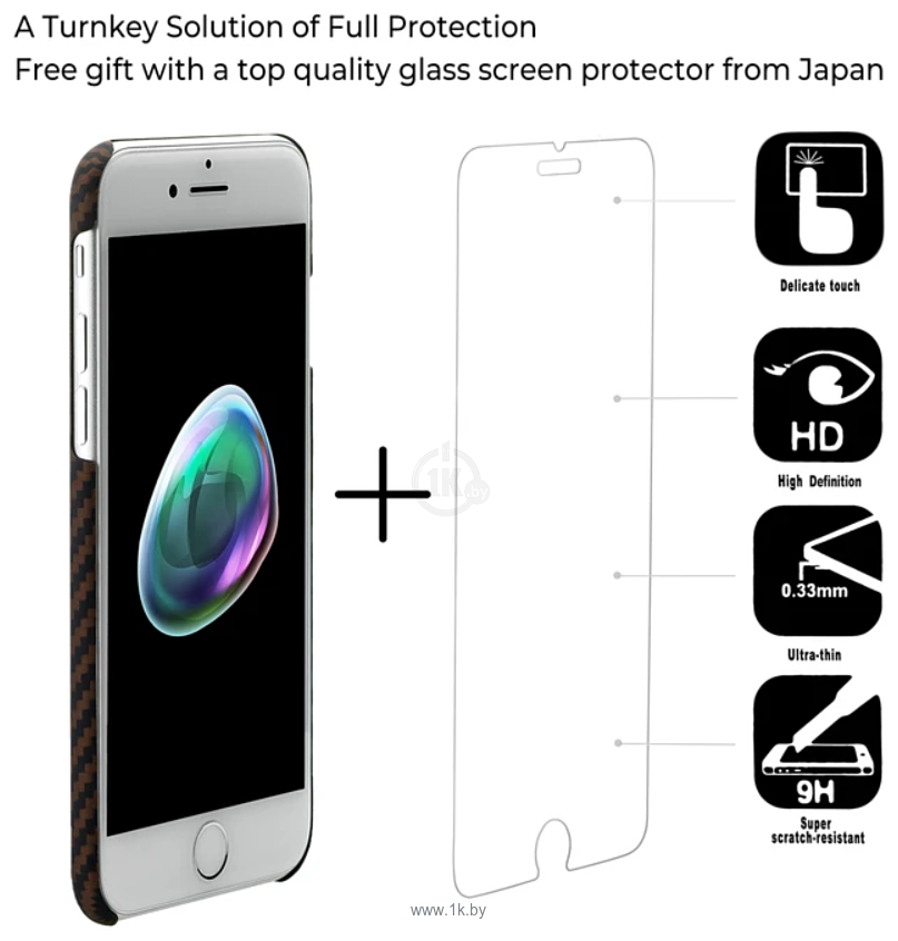 Фотографии Pitaka MagEZ Case Pro для iPhone 7 (twill, черный/розовое золото)