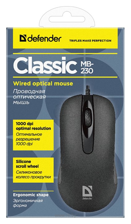 Фотографии Defender Classic MB-230 black USB