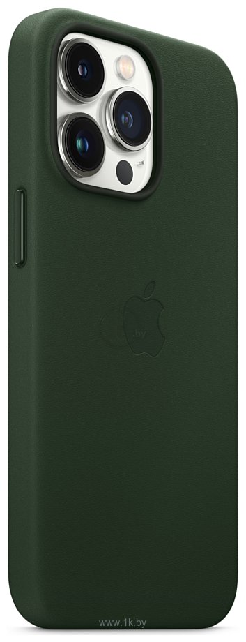 Фотографии Apple MagSafe Leather Case для iPhone 13 Pro (зеленая секвойя)