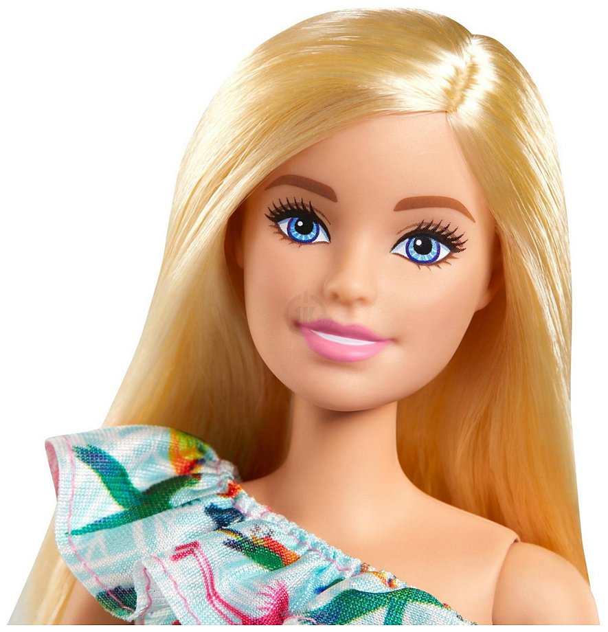 Фотографии Barbie Блондинка в платье с питомцем и аксессуарами GRT87