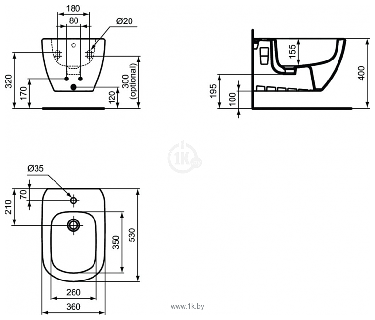 Фотографии Ideal Standard Tesi T3552V3