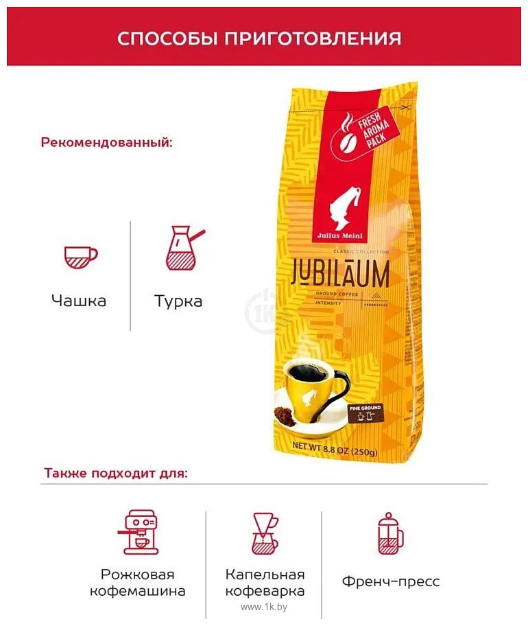 Фотографии Julius Meinl Jubilaum Classic Collection молотый 250 г