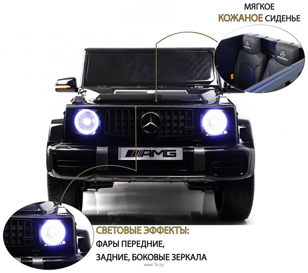 Фотографии RiverToys Mercedes-AMG G63 G111GG (черный глянец)