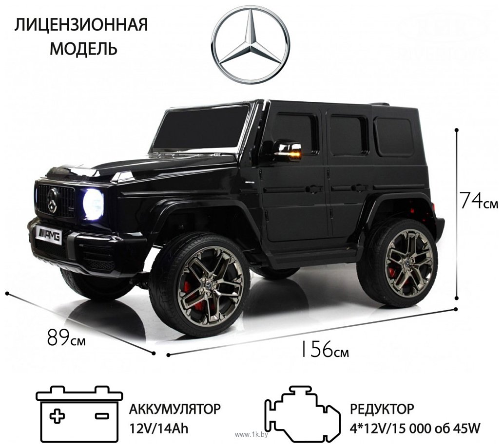 Фотографии RiverToys Mercedes-AMG G63 G111GG (черный глянец)