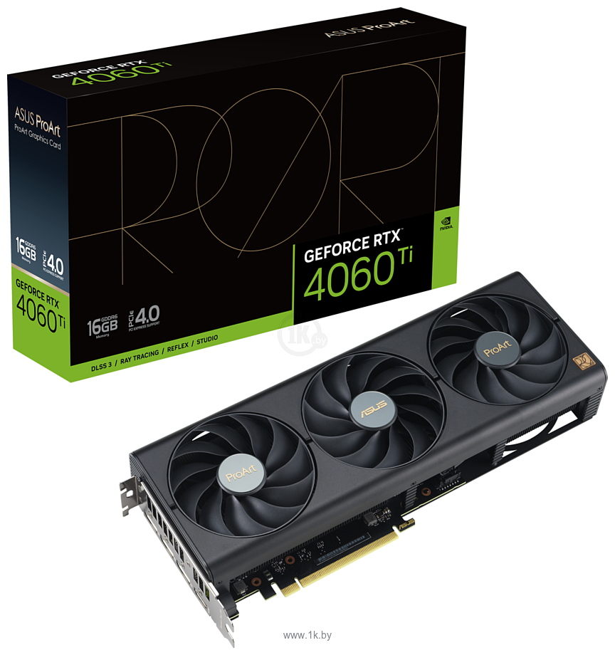 Фотографии ASUS ProArt GeForce RTX 4060 Ti 16GB GDDR6 (PROART-RTX4060TI-16G)