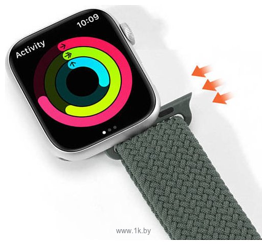 Фотографии Dux Ducis Strap Mixture II Version для Apple Watch 41мм/40мм/38мм (olive green)