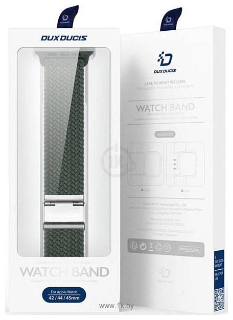 Фотографии Dux Ducis Strap Mixture II Version для Apple Watch 41мм/40мм/38мм (olive green)