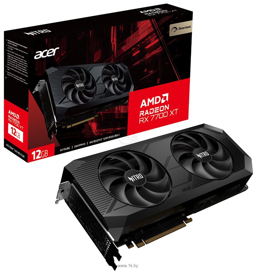 Фотографии Acer Nitro Radeon RX 7700 XT OC 12GB GDDR6 (DP.Z39WW.P01)