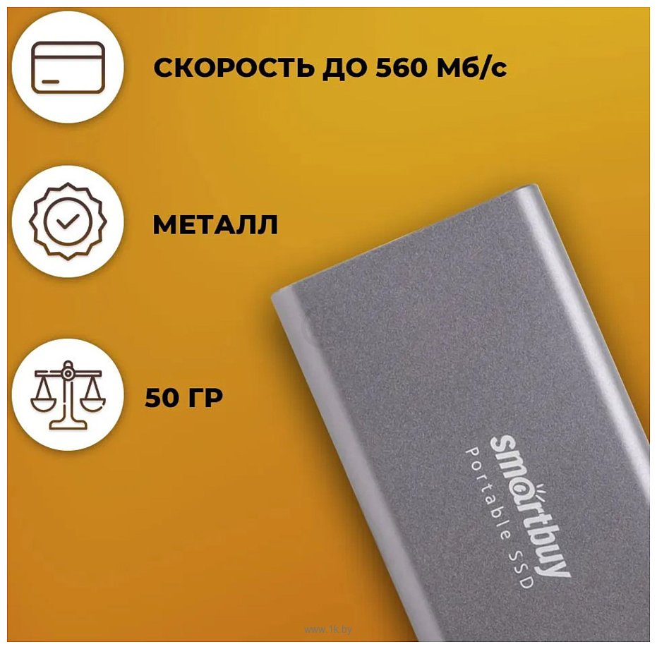 Фотографии SmartBuy M1 Drive SBSSD500-M1G-U31C 500GB (серый)