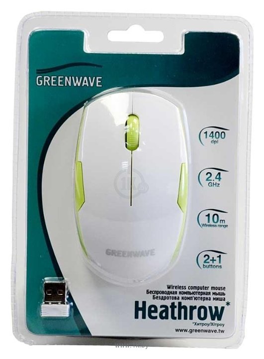 Фотографии Greenwave Heathrow White-Green USB
