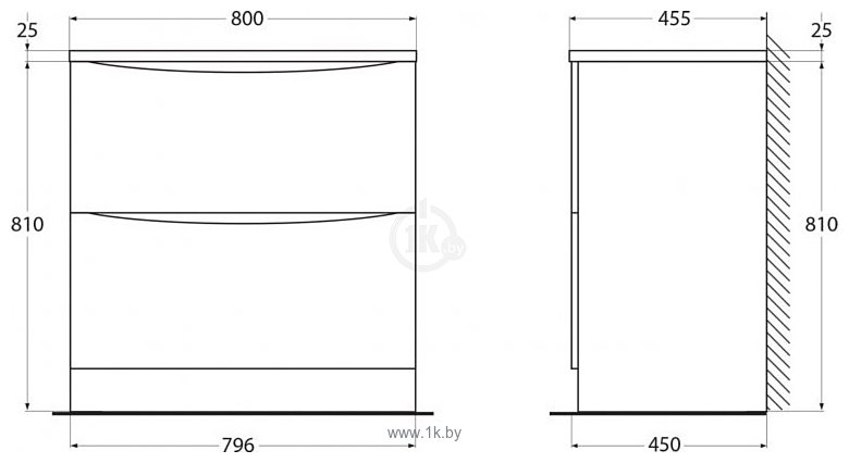 Фотографии BelBagno Acqua-800-2C-PIA-BL (bianco lucido)