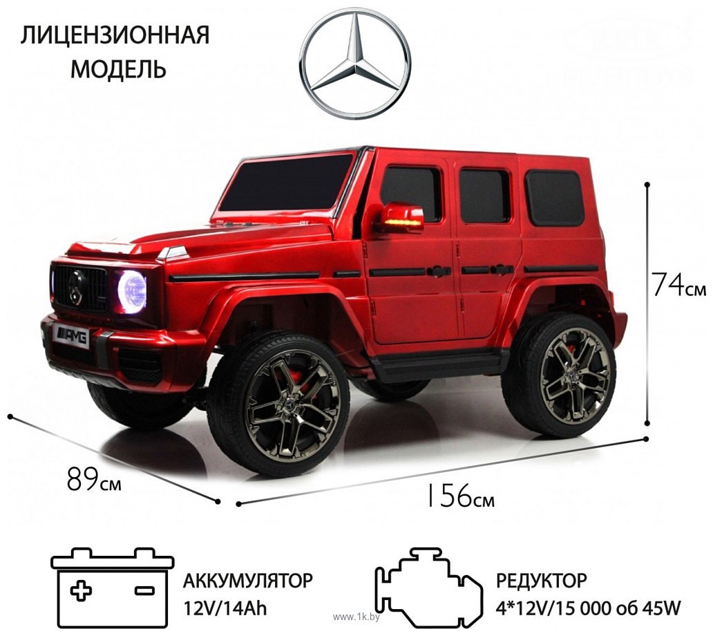 Фотографии RiverToys Mercedes-AMG G63 G111GG (красный глянец)