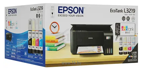Фотографии Epson EcoTank L3219 (ресурс стартовых контейнеров 7500/4500, контейнер 004)