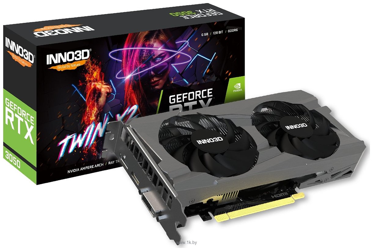 Фотографии Inno3D GeForce RTX 3050 Twin X2 6GB (N30502-06D6-1711VA60)