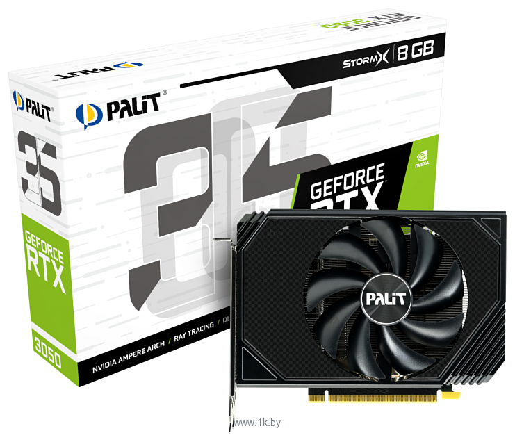 Фотографии Palit GeForce RTX 3050 StormX 8GB (NE63050019P1-190AF)