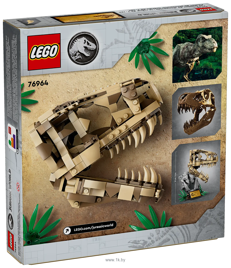 Фотографии LEGO Jurassic World 76964 Окаменелости динозавров Череп тиранозавра