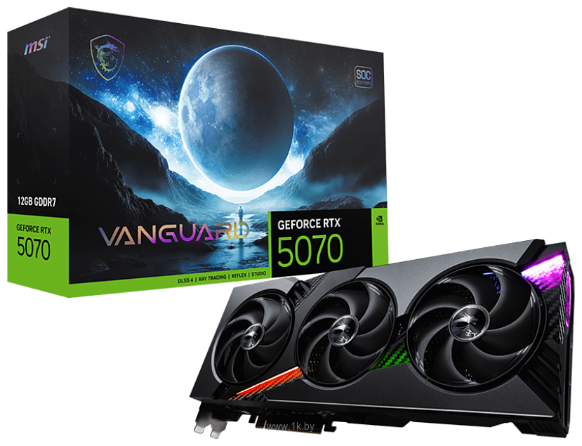 Фотографии MSI GeForce RTX 5070 12G Vanguard SOC