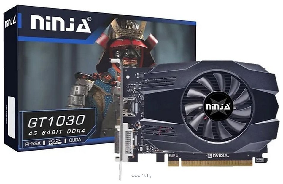 Фотографии Sinotex Ninja GeForce GT 1030 4GB GDDR4 (NH103FG44F)