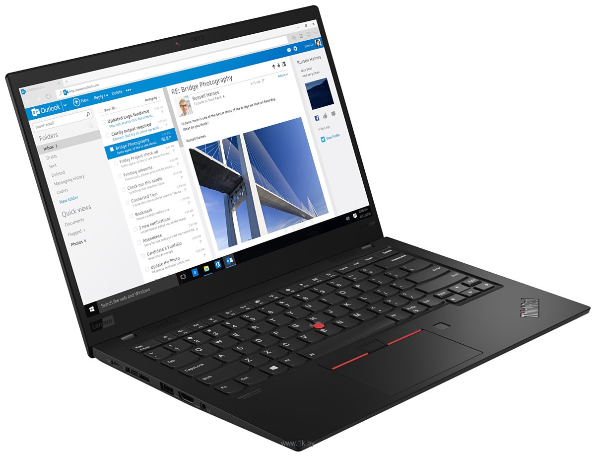 Фотографии Lenovo ThinkPad X1 Carbon 8 (20U90002RT)