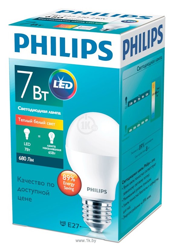 Фотографии Philips ESS LEDBulb 7W 3000K E27 (929001899487)