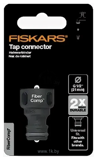 Фотографии Fiskars Штуцер для крана FiberComp G1/2" 21 mm 1027053
