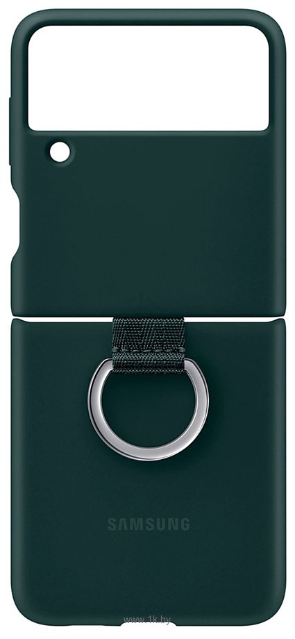 Фотографии Samsung Silicone Cover with Ring для Samsung Galaxy Z Flip3 (зеленый)