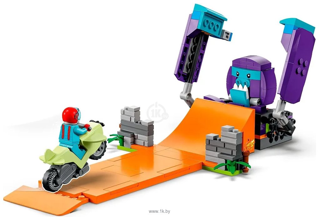 Фотографии LEGO City Stuntz 60338 Трюковая петля «Сокрушительный шимпанзе»
