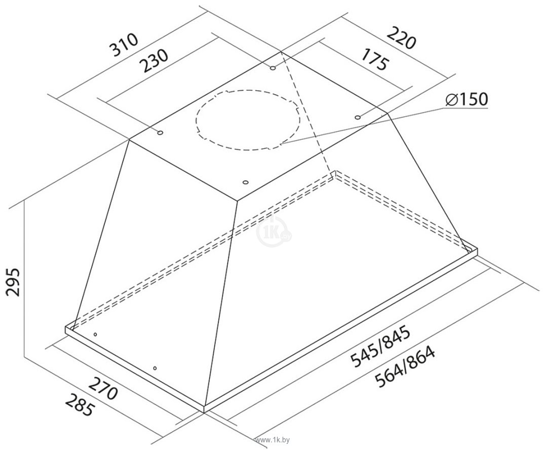 Фотографии Toflesz OK-6 Linea Glass 60 Black (850)