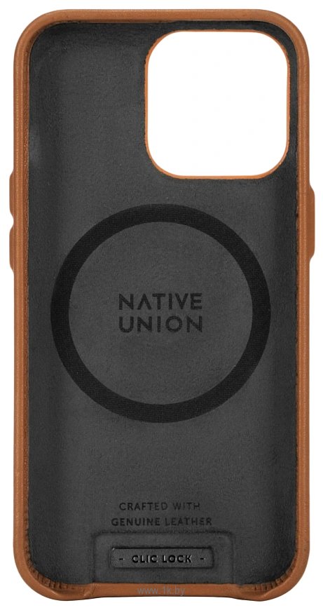 Фотографии Native Union Click Classic с MagSafe для iPhone 13 Pro Max (коричневый)