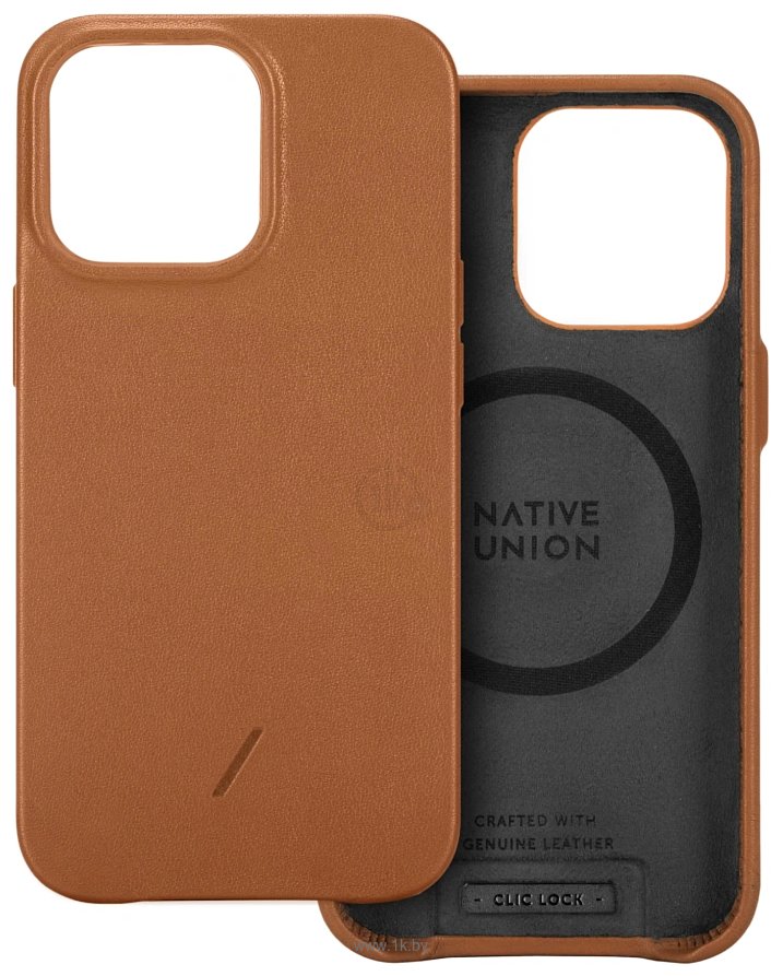 Фотографии Native Union Click Classic с MagSafe для iPhone 13 Pro Max (коричневый)