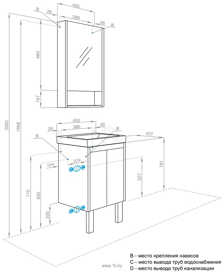 Фотографии Акватон  Сканди Doors 45 1A2787K0SDZ90 (белый/дуб рустикальный)