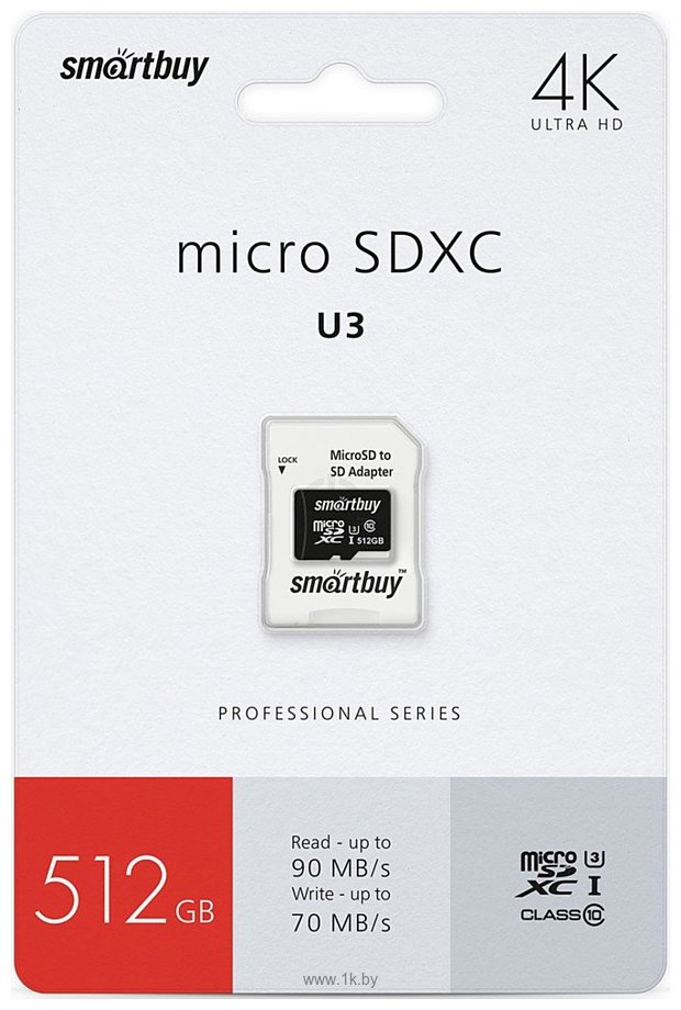 Фотографии SmartBuy microSDXC SB512GBSDCL10U3-01 512GB
