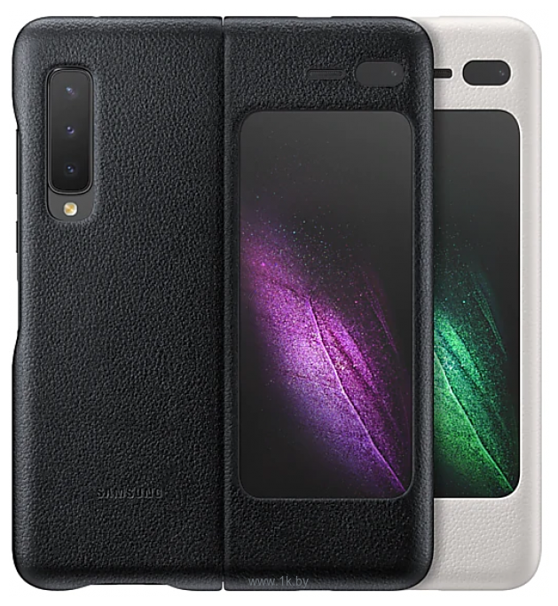 Фотографии Samsung Leather Cover для Samsung Galaxy Fold (черный)