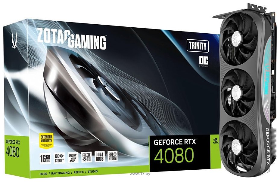 Фотографии ZOTAC GAMING GeForce RTX 4080 16GB Trinity OC (ZT-D40810J-10P)