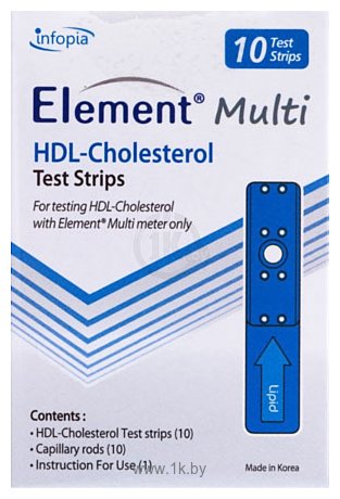 Фотографии Infopia Element Multi HDL Cholesterol 10 шт.