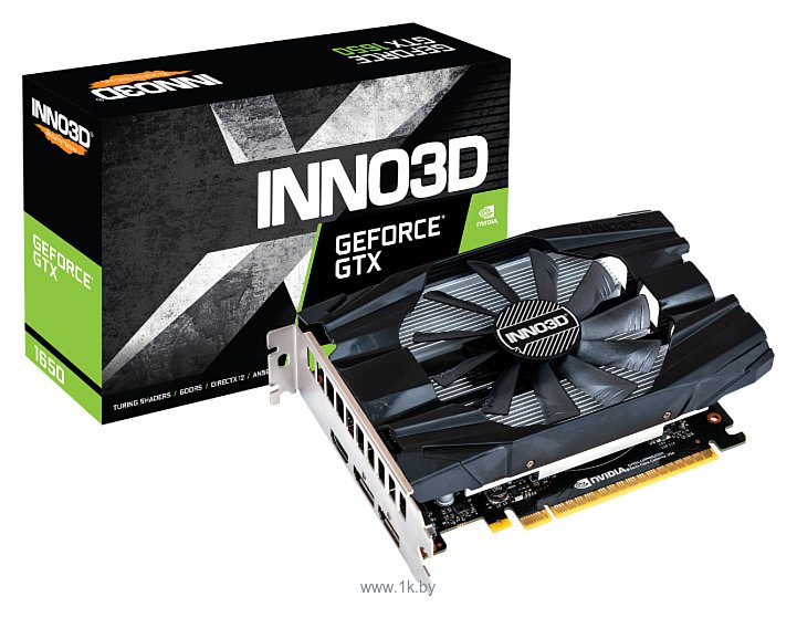 Фотографии INNO3D GeForce GTX 1650 1665MHz PCI-E 3.0 4096MB 8000MHz 128 bit HDMI 2xDisplayPort HDCP Compact