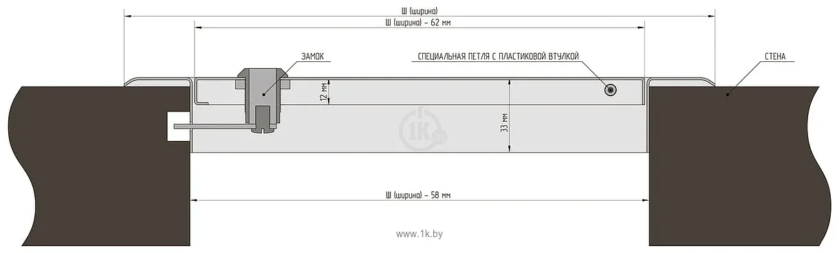 Фотографии Alkraft Дверца с замком (45x55 см)
