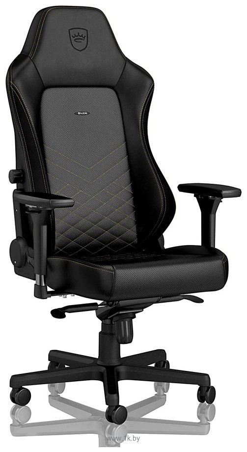 Фотографии Noblechairs Hero PU (черный/золотистый)