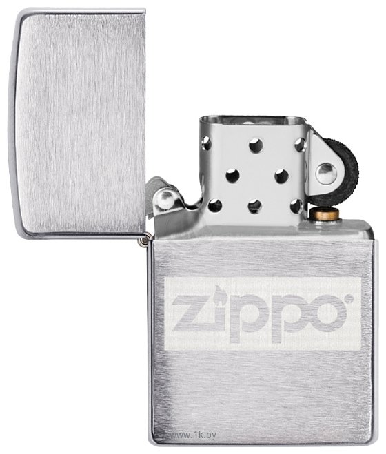 Фотографии Zippo Brushed Chrome 49358 (с фляжкой 89 мл)