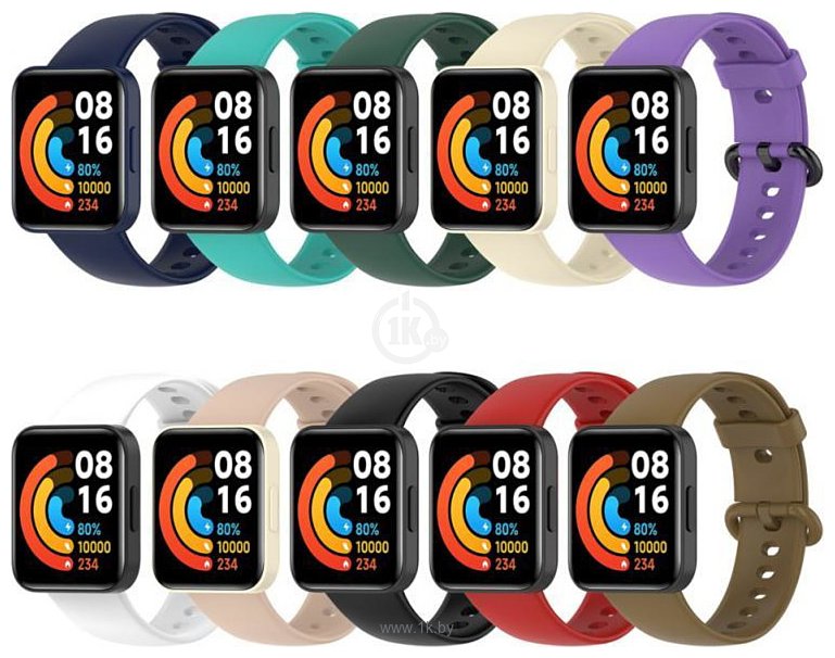 Фотографии Rumi силиконовый для Xiaomi Redmi Watch 2 Lite (синий)