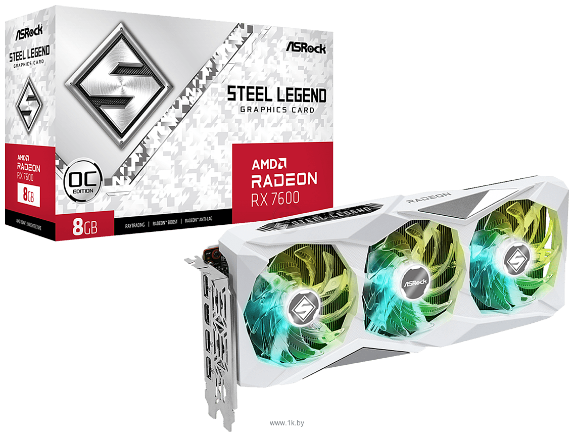 Фотографии ASRock Radeon RX 7600 Steel Legend 8GB OC (RX7600 SL 8GO)